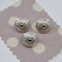 Button - Daisy Silver Shank - 15mm